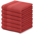 Olanly Kitchen Cotton Towels Honeycomb Breathable 100% Cotton Dish Cloths Reusable Absorbent Household Washable Cleaning Cloths